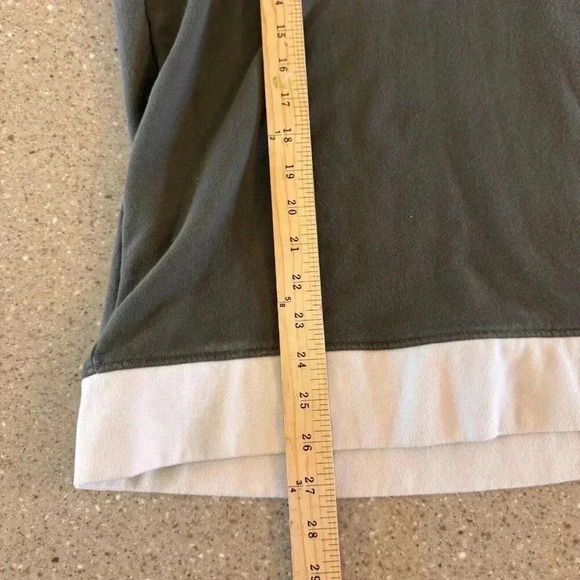 Lands' End Serious Sweats Sweatshirt Hoodie Size M 10-12 Color-Block Pullover - Picture 2 of 8